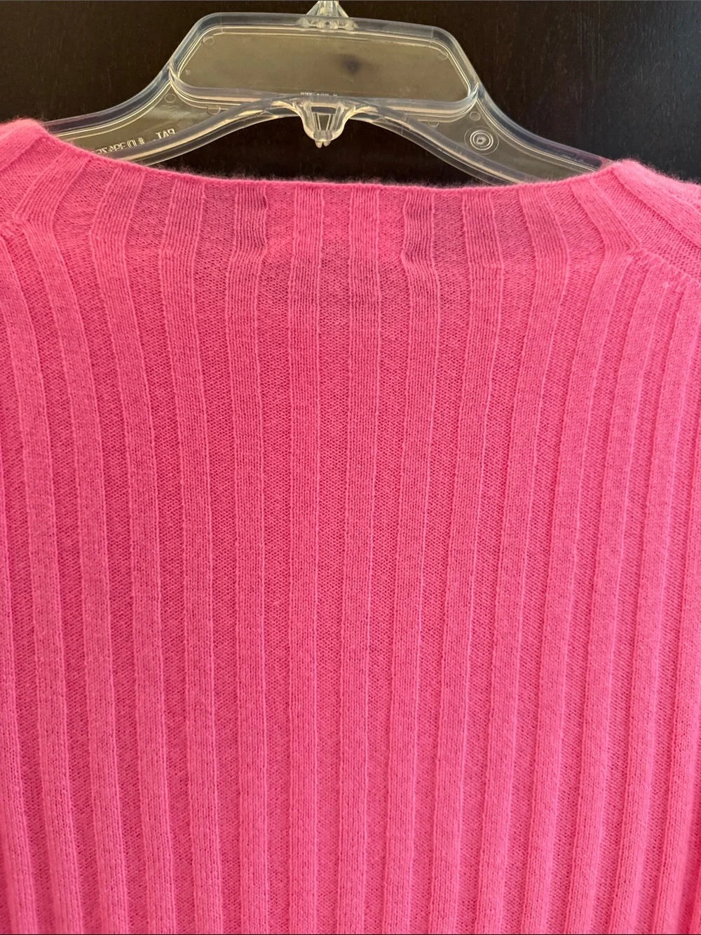 J. Crew Vibrant Pink Ribbed Button-Front Cardigan